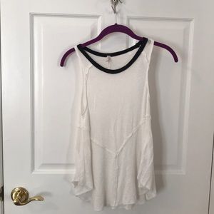 Free People White Soft Tank Top